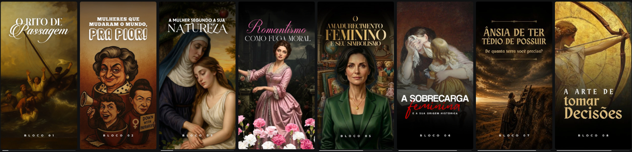 Capas dos megatemas do Seminário Ordem e Vontade